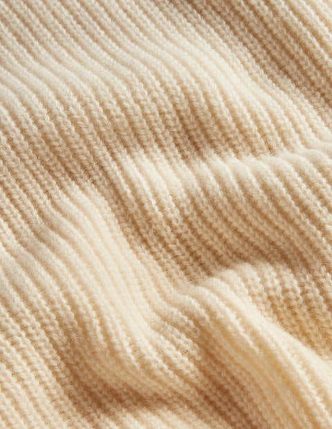 Relaxed Rib Sleeveless Jumper - Ivory Relaxed Rib Sleeveless Jumper - Ivory