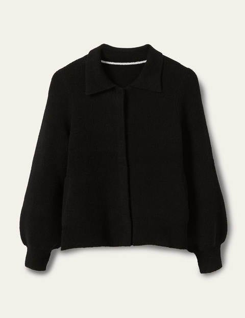 Knitted Bomber Jacket - Black Knitted Bomber Jacket - Black