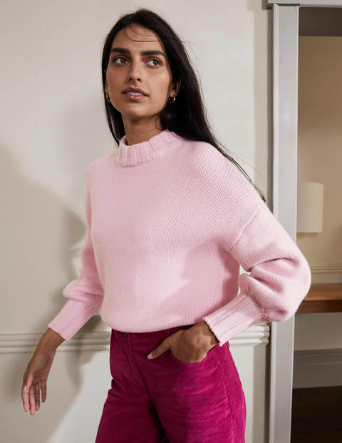 Diana Chunky Cashmere Sweater - Pink Diamond