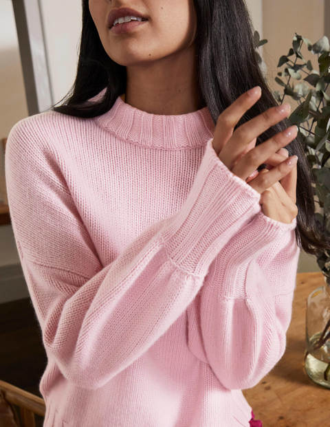 Diana Chunky Cashmere Jumper - Pink Diamond Diana Chunky Cashmere Jumper - Pink Diamond