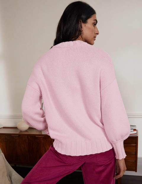 Diana Chunky Cashmere Jumper - Pink Diamond Diana Chunky Cashmere Jumper - Pink Diamond