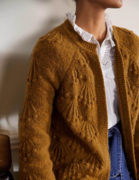 Relaxed Cable Cardigan - Old Moss