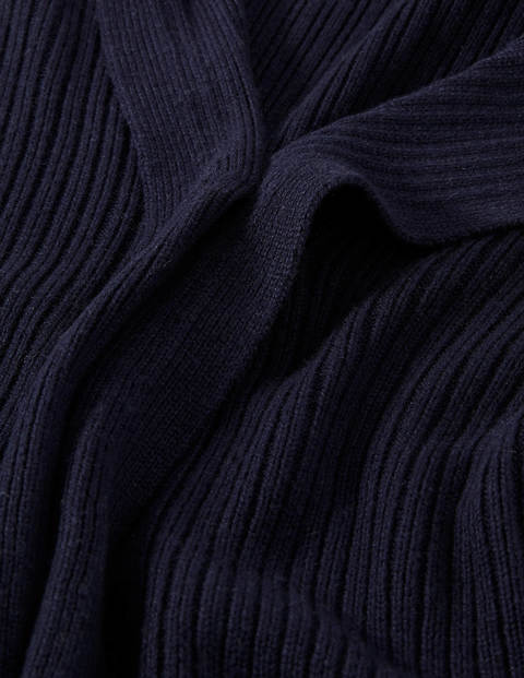 Lockerer Cardigan mit Kapuze - Navy Lockerer Cardigan mit Kapuze - Navy