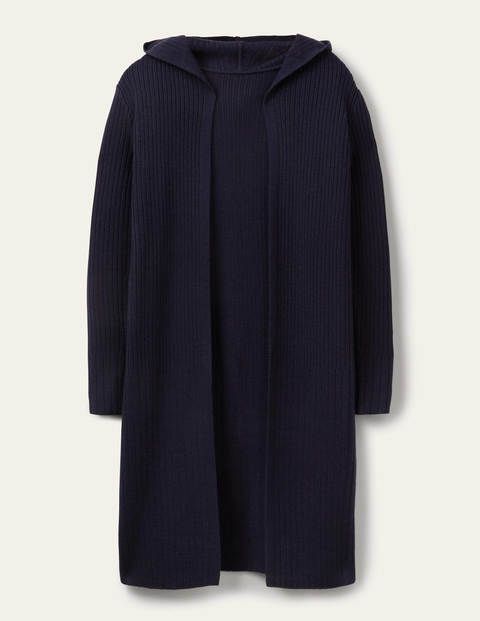 Lockerer Cardigan mit Kapuze - Navy Lockerer Cardigan mit Kapuze - Navy