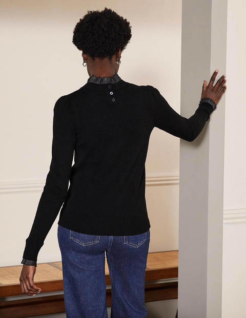 Felicity Verzierter Pullover - Schwarz-Metallic Felicity Verzierter Pullover - Schwarz-Metallic