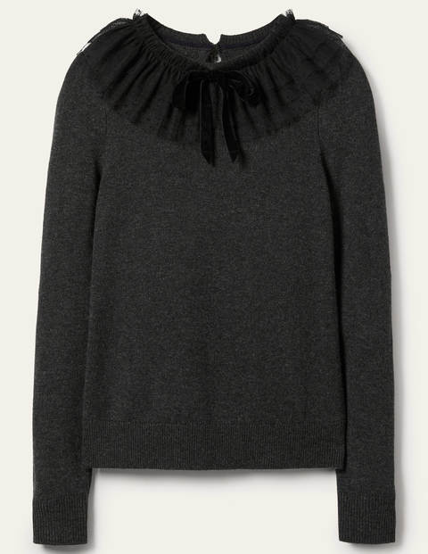 Felicity Verzierter Pullover - Anthrazit Melange Felicity Verzierter Pullover - Anthrazit Melange
