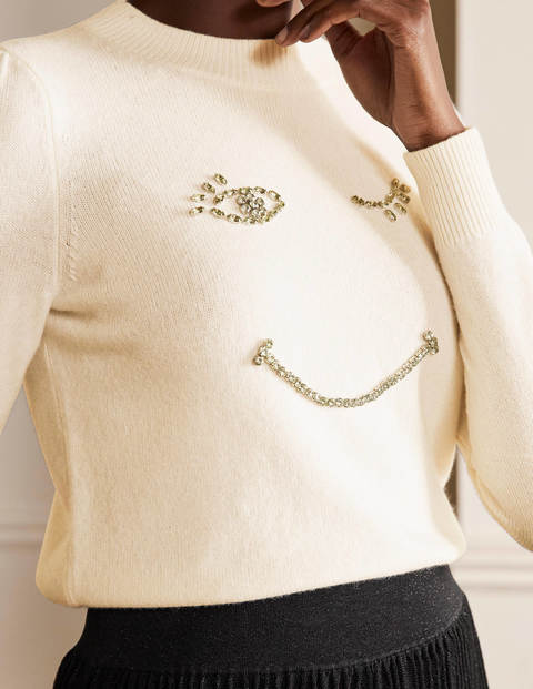 Felicity Embellished Sweater - Ivory Felicity Embellished Sweater - Ivory
