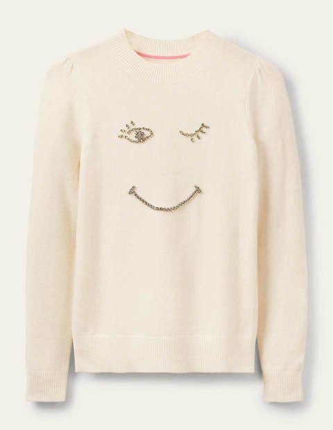 Felicity Embellished Sweater - Ivory Felicity Embellished Sweater - Ivory