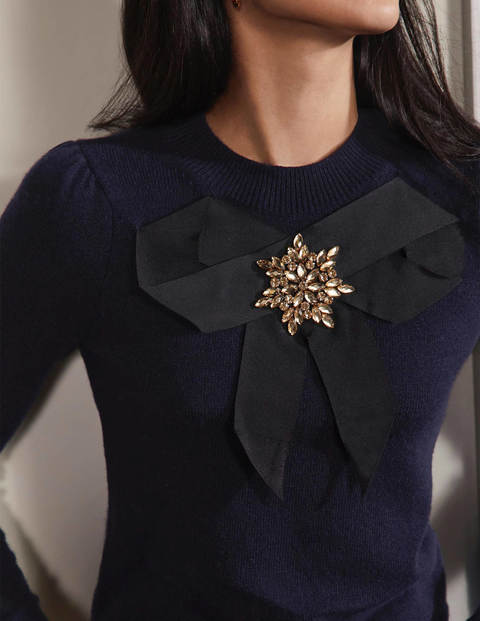 Felicity Verzierter Pullover - Navy Felicity Verzierter Pullover - Navy