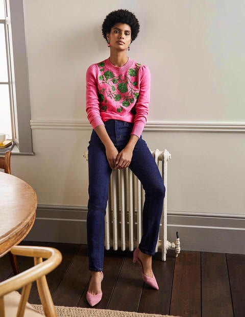 Felicity Embellished Jumper - Flamingo Pink Felicity Embellished Jumper - Flamingo Pink