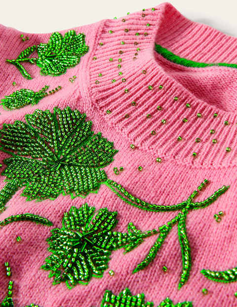 Felicity Embellished Jumper - Flamingo Pink Felicity Embellished Jumper - Flamingo Pink