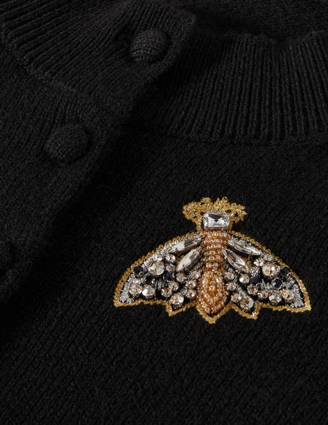 Embellished Cardigan - Black Embellished Cardigan - Black