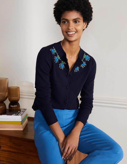 Embellished Cardigan - Navy Embellished Cardigan - Navy