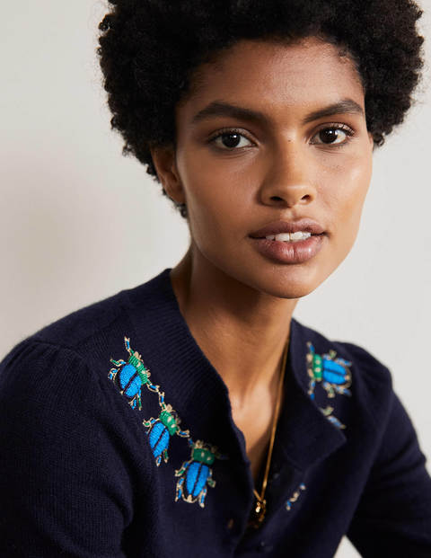Embellished Cardigan - Navy Embellished Cardigan - Navy