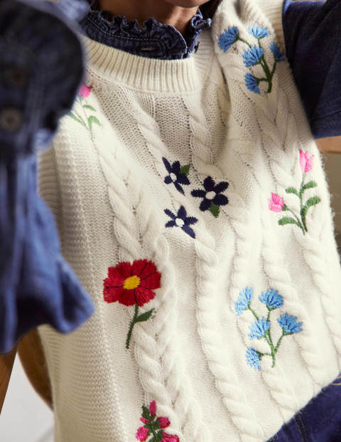 Reena Sweater Vest - Ivory Reena Sweater Vest - Ivory
