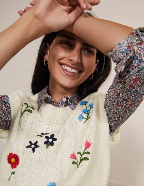 Reena Sweater Vest - Ivory Reena Sweater Vest - Ivory