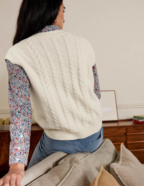 Reena Sweater Vest - Ivory Reena Sweater Vest - Ivory