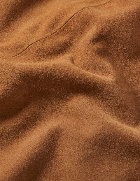 Lilian Minirock aus Veloursleder - Kamelbraun Lilian Minirock aus Veloursleder - Kamelbraun