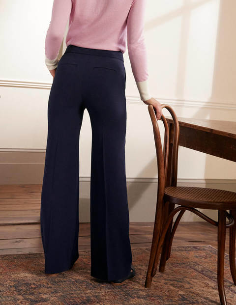 Relaxed Bootcut Pants - Navy Relaxed Bootcut Pants - Navy