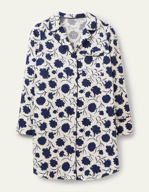 Chemise de nuit Janie - Ivoire, bourgeon feuillu Chemise de nuit Janie - Ivoire, bourgeon feuillu