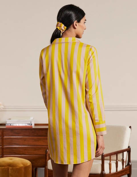 Janie Night Shirt - Milkshake and Wasp Stripe Janie Night Shirt - Milkshake and Wasp Stripe