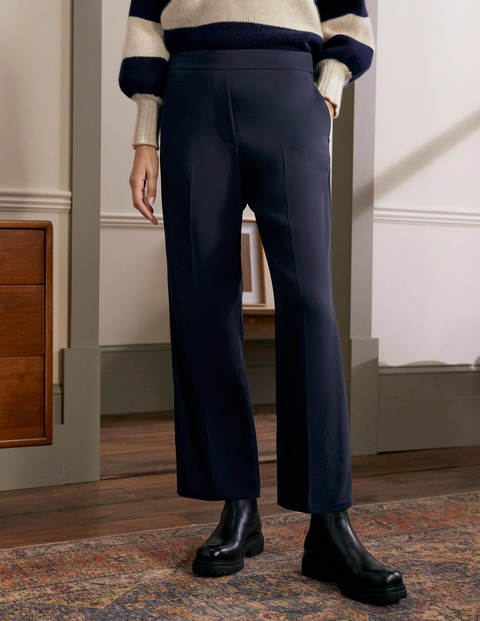 Albemarle Cropped Trousers - Navy