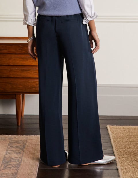 Albemarle Wide Leg Trousers - Navy Albemarle Wide Leg Trousers - Navy
