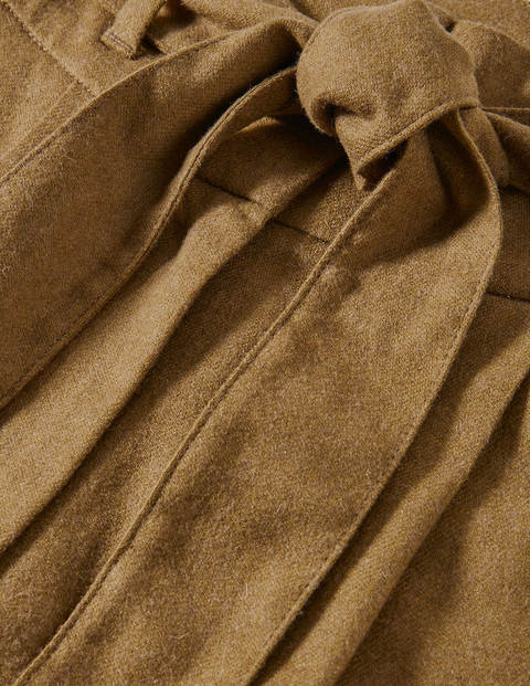 Hose mit Taillenschnürung und weitem Bein - Altes Moosgrün Hose mit Taillenschnürung und weitem Bein - Altes Moosgrün