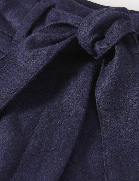 Hose mit Taillenschnürung und weitem Bein - Navy Hose mit Taillenschnürung und weitem Bein - Navy