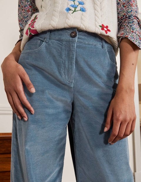Alexia Cord Trousers - Airforce Alexia Cord Trousers - Airforce