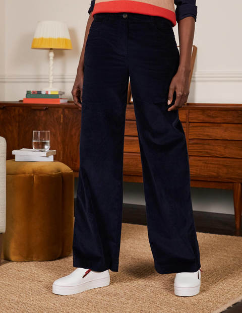 Alexia Cord Trousers - Navy Alexia Cord Trousers - Navy