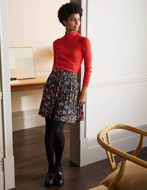 Victoria Pleated Skirt - Black, Wild Dandelion Victoria Pleated Skirt - Black, Wild Dandelion