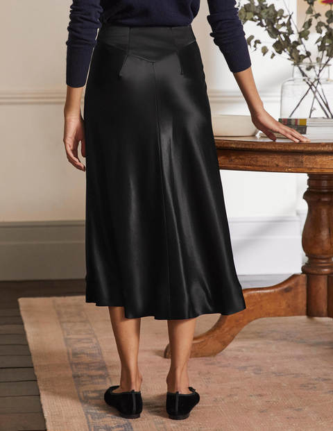 Seam Detail Midi Skirt - Black Seam Detail Midi Skirt - Black