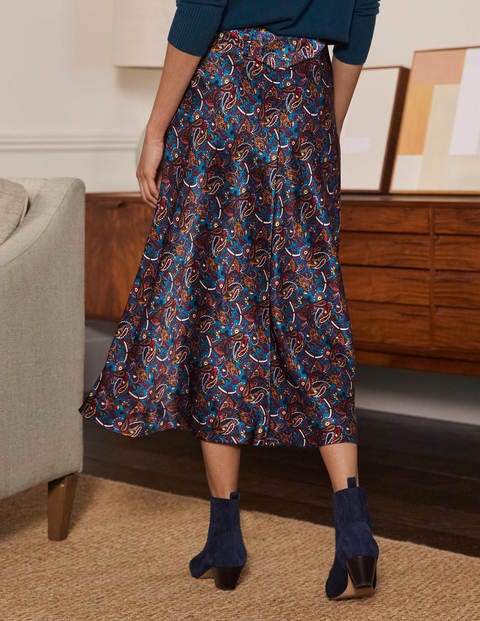 Seam Detail Midi Skirt - Winter Azure, Fantastical Seam Detail Midi Skirt - Winter Azure, Fantastical