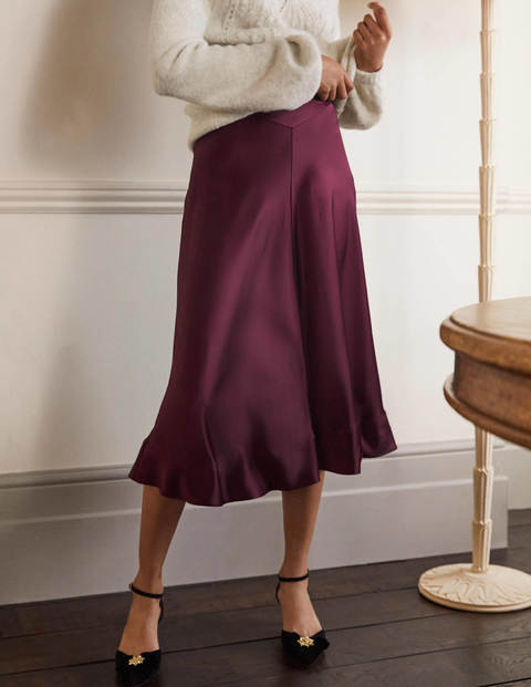Seam Detail Midi Skirt - Deep Wisteria Seam Detail Midi Skirt - Deep Wisteria
