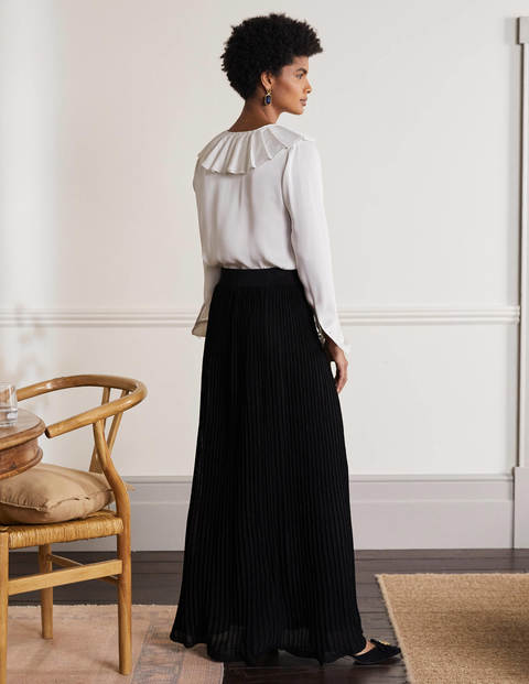 Knitted Party Skirt - Black Metallic Knitted Party Skirt - Black Metallic