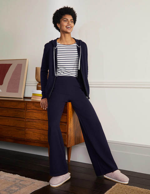 Cashmere Knit Lounge Joggers - Navy Cashmere Knit Lounge Joggers - Navy
