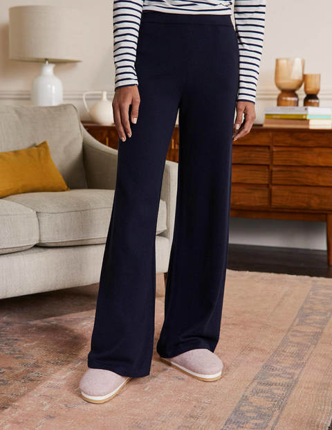 Cashmere Knit Lounge Joggers - Navy Cashmere Knit Lounge Joggers - Navy