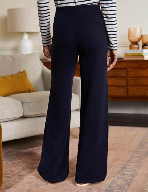 Cashmere Knit Lounge Joggers - Navy Cashmere Knit Lounge Joggers - Navy