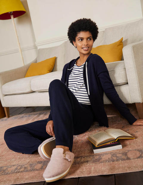 Cashmere Knit Lounge Joggers - Navy Cashmere Knit Lounge Joggers - Navy