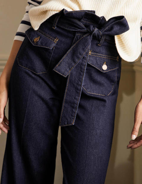 Paperbag Wide Leg Jeans - Indigo Paperbag Wide Leg Jeans - Indigo