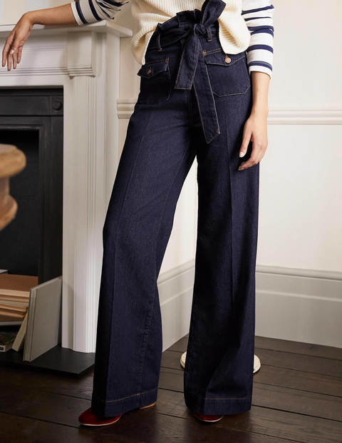 Paperbag Wide Leg Jeans - Indigo Paperbag Wide Leg Jeans - Indigo
