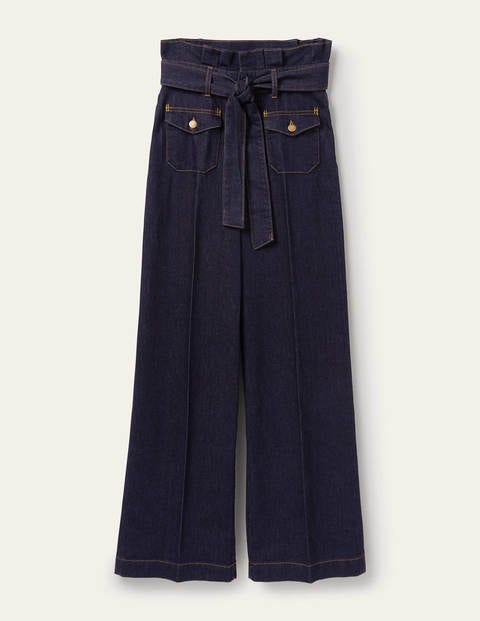 Paperbag Wide Leg Jeans - Indigo Paperbag Wide Leg Jeans - Indigo