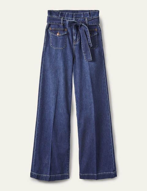 Paperbag Wide Leg Jeans - Mid Vintage Paperbag Wide Leg Jeans - Mid Vintage