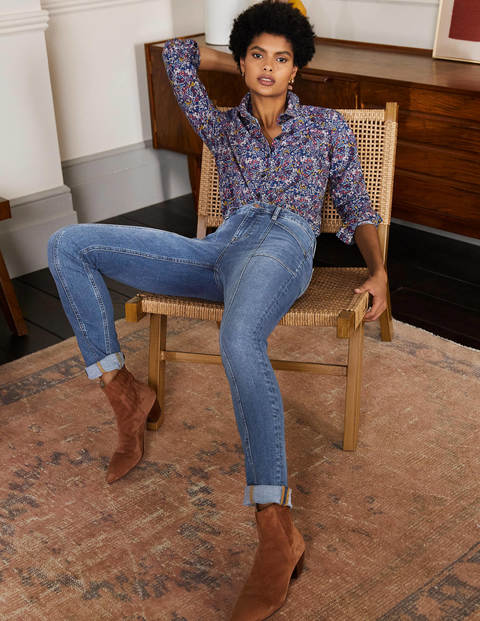 Seam Detail Skinny Jeans - Light Vintage Seam Detail Skinny Jeans - Light Vintage