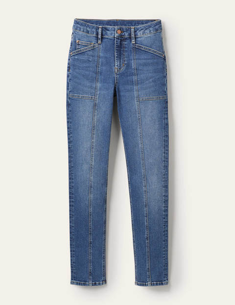 Seam Detail Skinny Jeans - Light Vintage Seam Detail Skinny Jeans - Light Vintage
