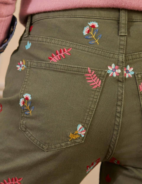 Girlfriend Jeans - Marsh Embroidered Girlfriend Jeans - Marsh Embroidered