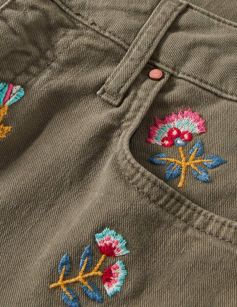 Girlfriend Jeans - Marsh Embroidered Girlfriend Jeans - Marsh Embroidered