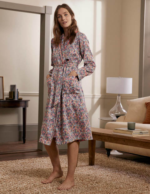 Janie Dressing Gown - Milkshake, Enchanting Forest Janie Dressing Gown - Milkshake, Enchanting Forest