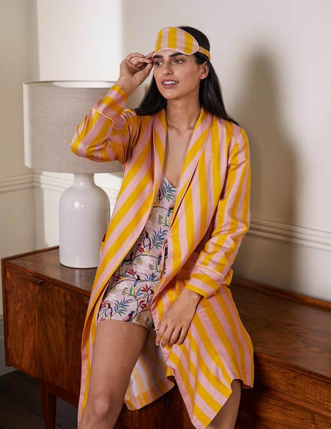 Janie Robe - Milkshake and Wasp Stripe Janie Robe - Milkshake and Wasp Stripe